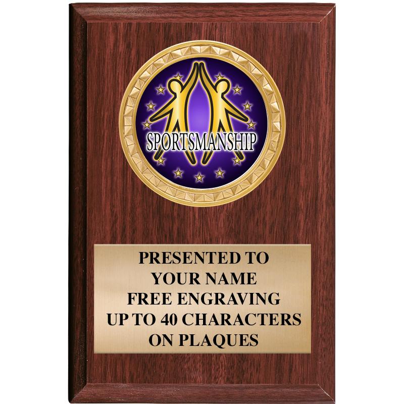 4" X 6" WOOD INSERT PLQ