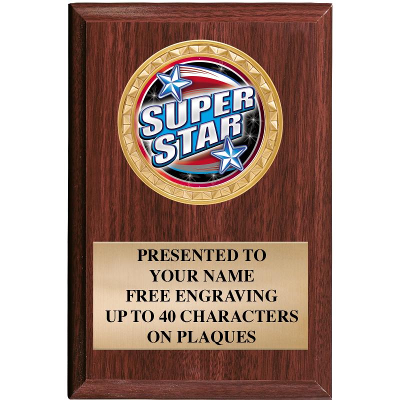 4" X 6" WOOD INSERT PLQ