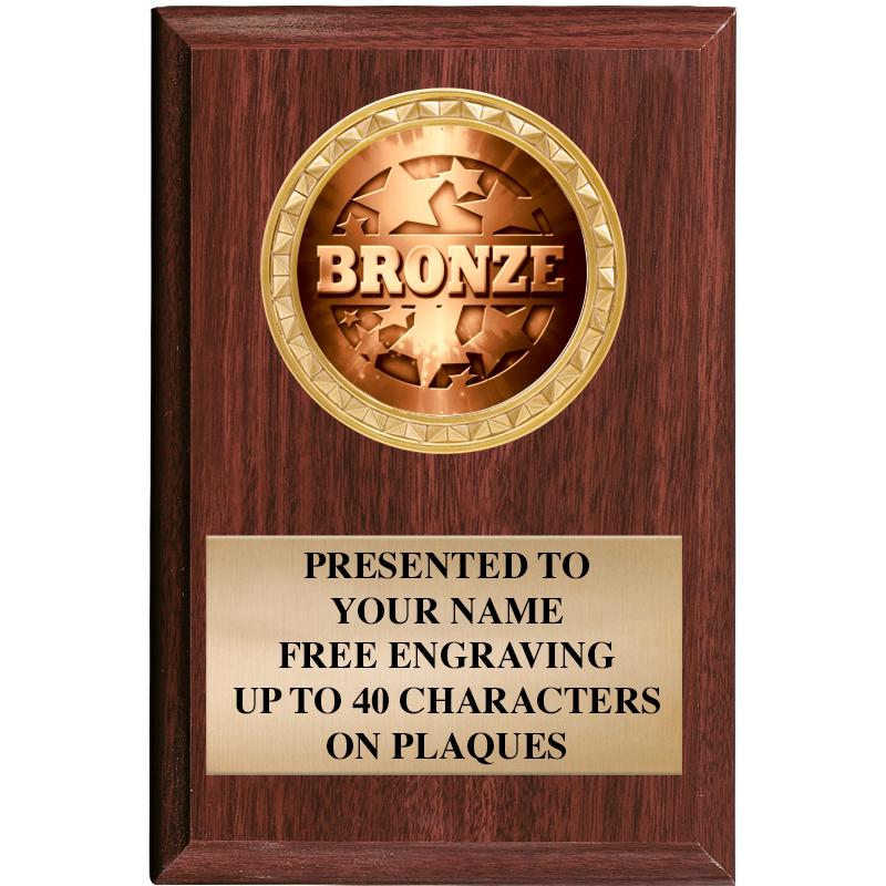 4" X 6" WOOD INSERT PLQ