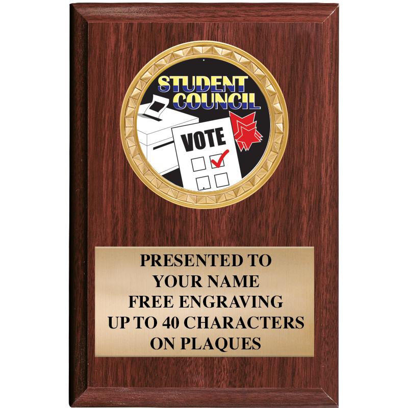 4" X 6" WOOD INSERT PLQ