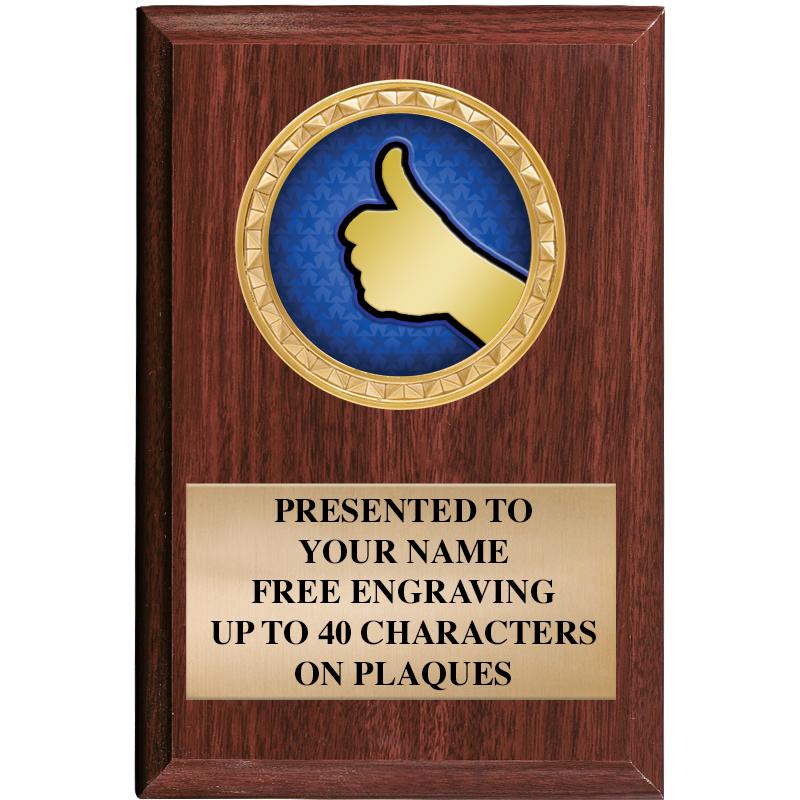 4" X 6" WOOD INSERT PLQ