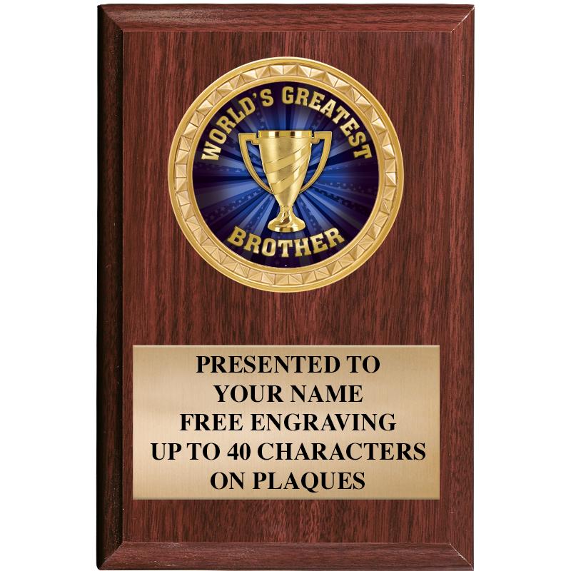 4" X 6" WOOD INSERT PLQ