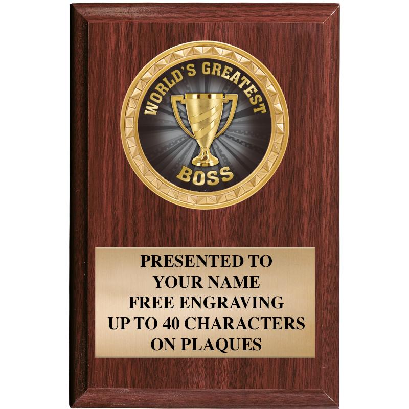 4" X 6" WOOD INSERT PLQ