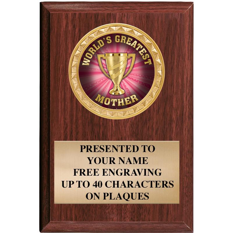 4" X 6" WOOD INSERT PLQ