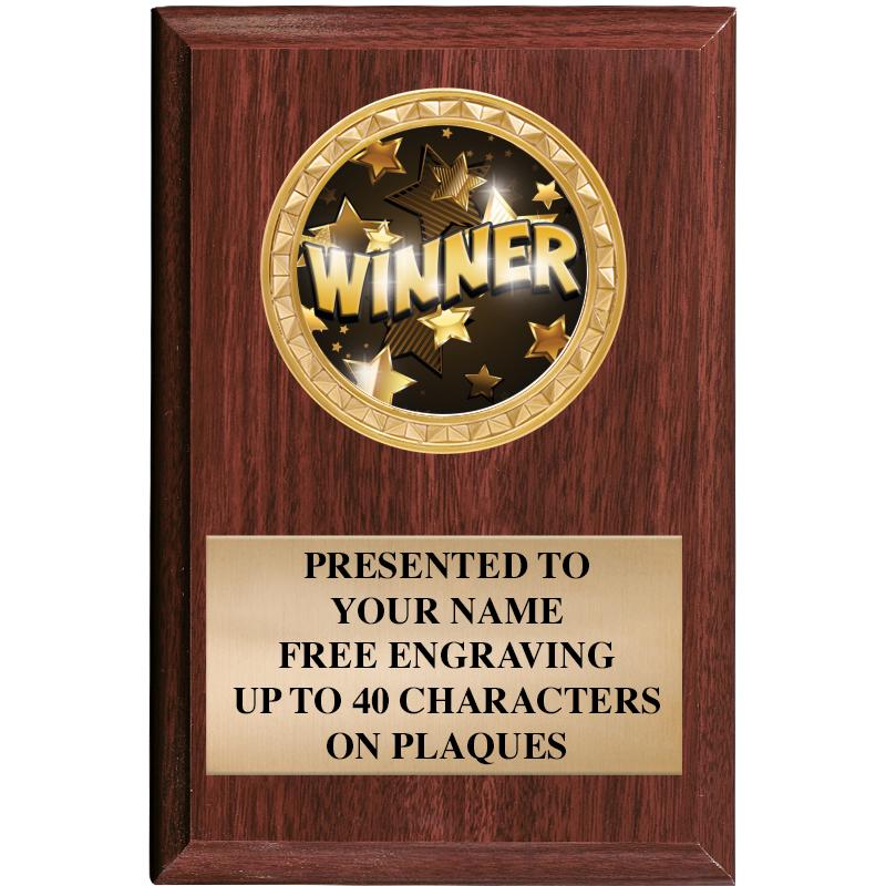 4" X 6" WOOD INSERT PLQ