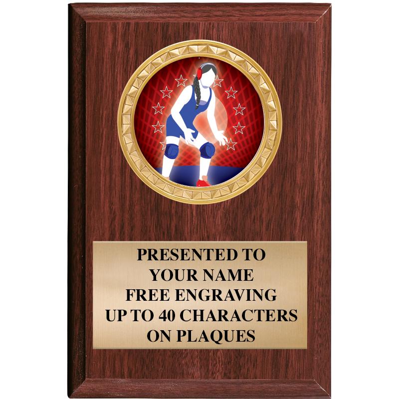 4" X 6" WOOD INSERT PLQ