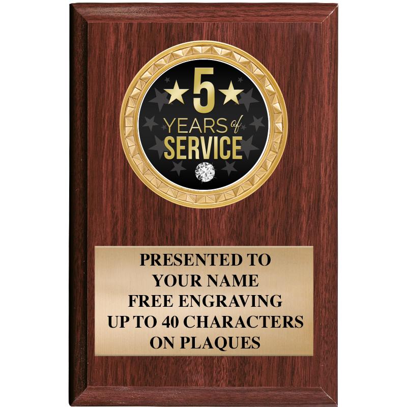 4" X 6" WOOD INSERT PLQ