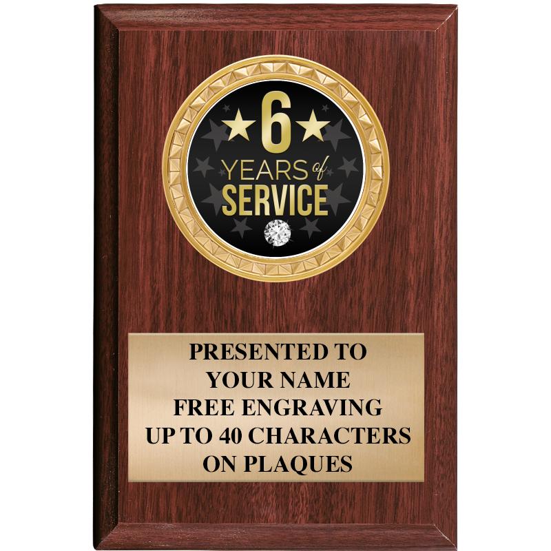 4" X 6" WOOD INSERT PLQ