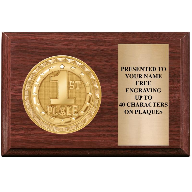 6" X 4" WOOD INSERT PLQ