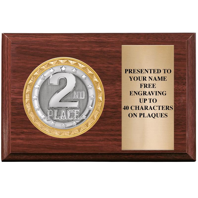 6" X 4" WOOD INSERT PLQ