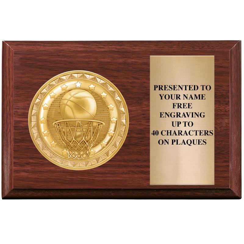 6" X 4" WOOD INSERT PLQ