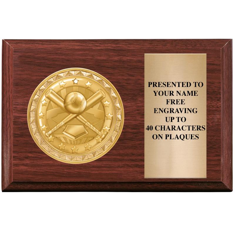 6" X 4" WOOD INSERT PLQ