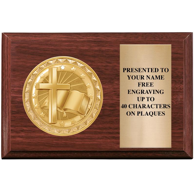 6" X 4" WOOD INSERT PLQ