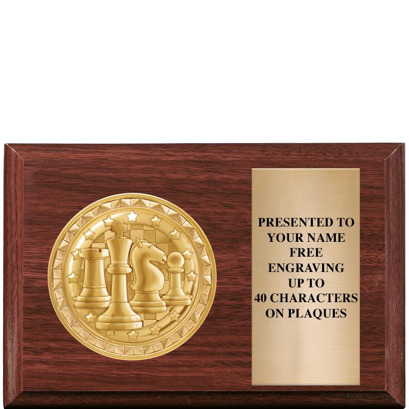 6" X 4" WOOD INSERT PLQ