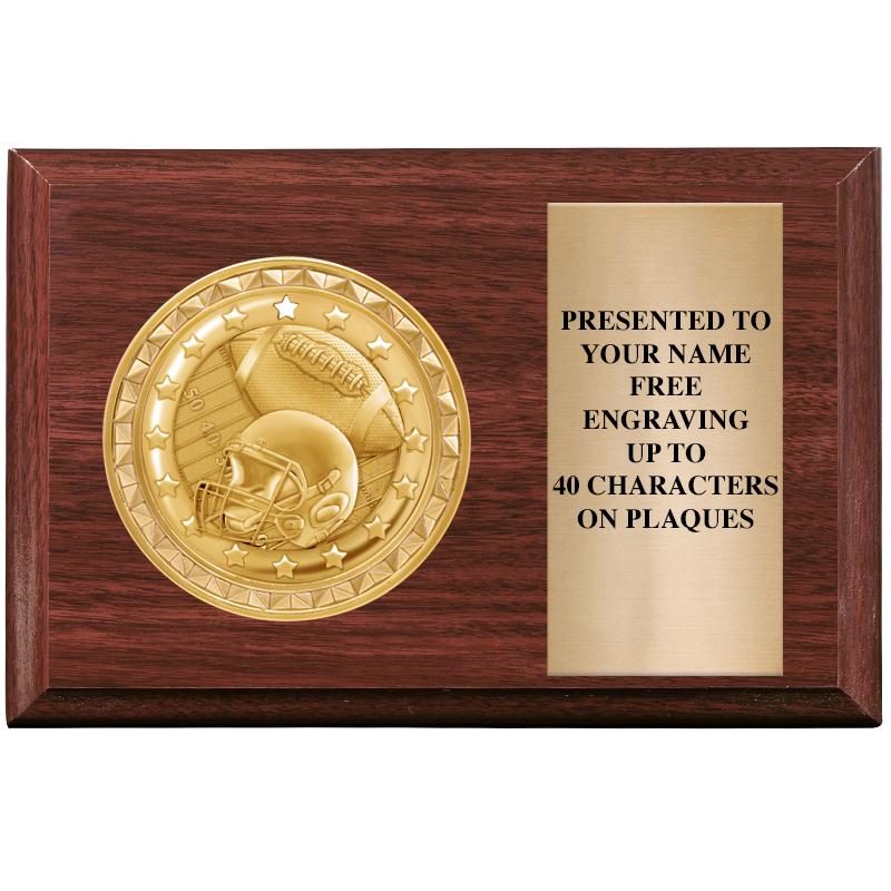 6" X 4" WOOD INSERT PLQ