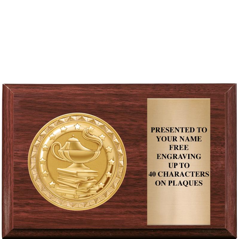 6" X 4" WOOD INSERT PLQ