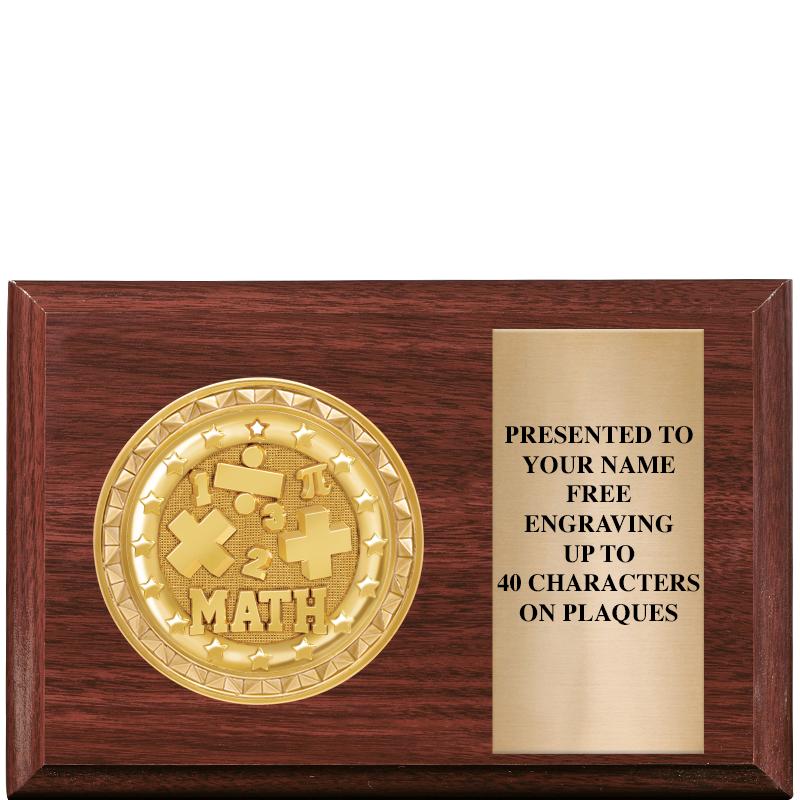 6" X 4" WOOD INSERT PLQ