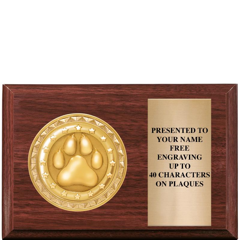 6" X 4" WOOD INSERT PLQ