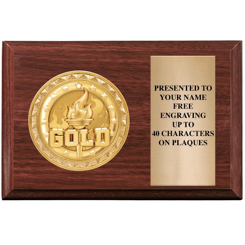 6" X 4" WOOD INSERT PLQ