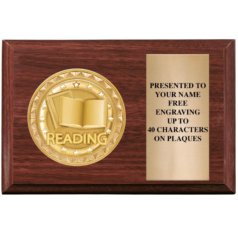 6" X 4" WOOD INSERT PLQ