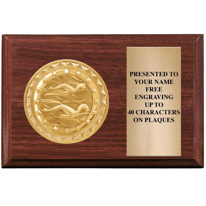 6" X 4" WOOD INSERT PLQ