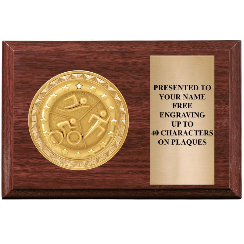 6" X 4" WOOD INSERT PLQ