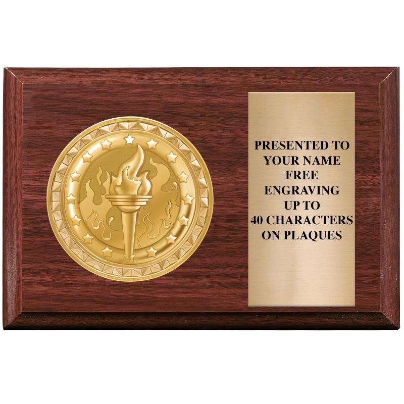 6" X 4" WOOD INSERT PLQ