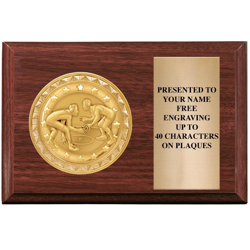 6" X 4" WOOD INSERT PLQ