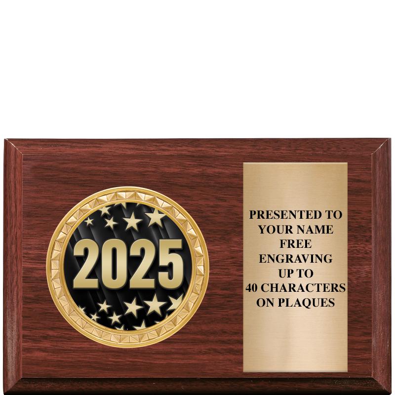 6" X 4" WOOD INSERT PLQ