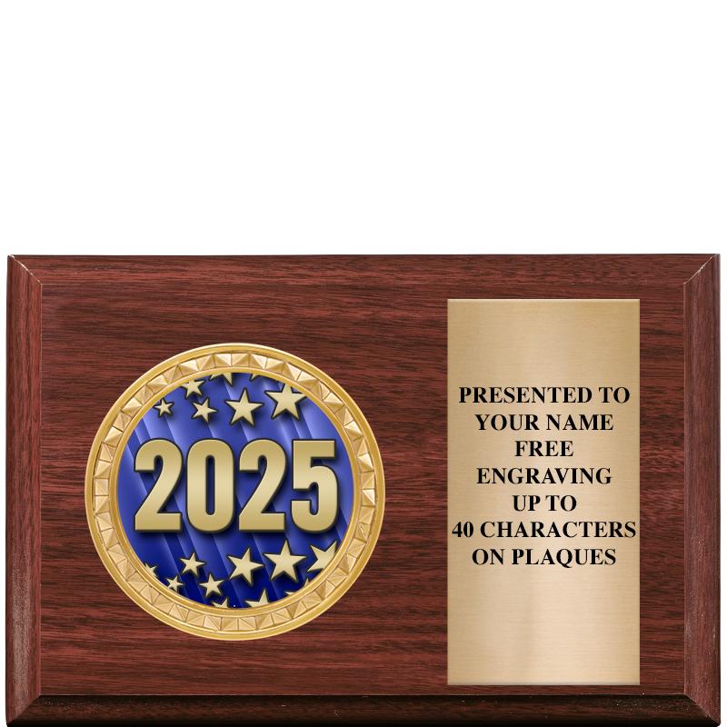 6" X 4" WOOD INSERT PLQ