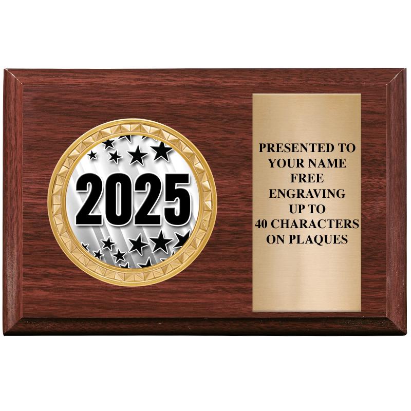 6" X 4" WOOD INSERT PLQ