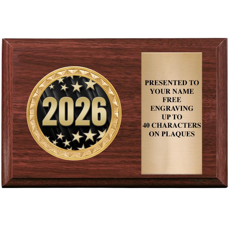 6" X 4" WOOD INSERT PLQ