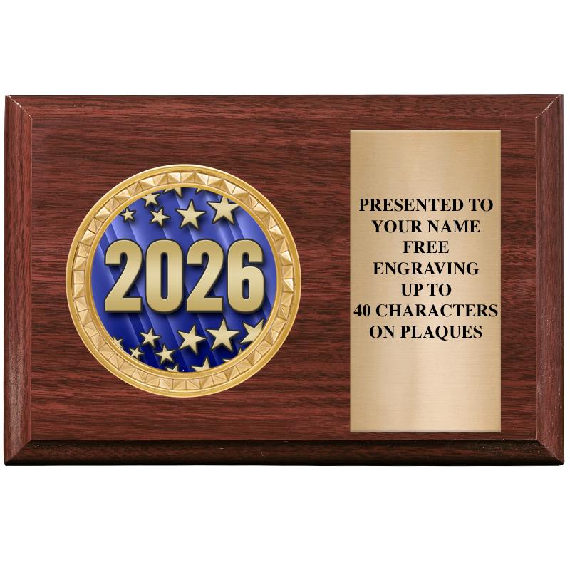 6" X 4" WOOD INSERT PLQ