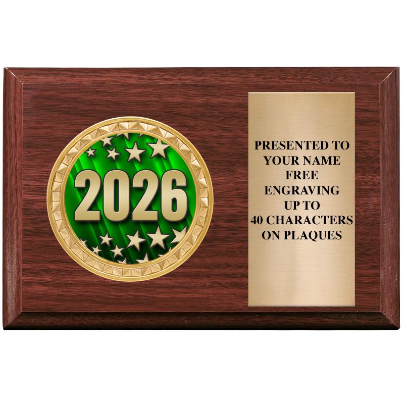 6" X 4" WOOD INSERT PLQ