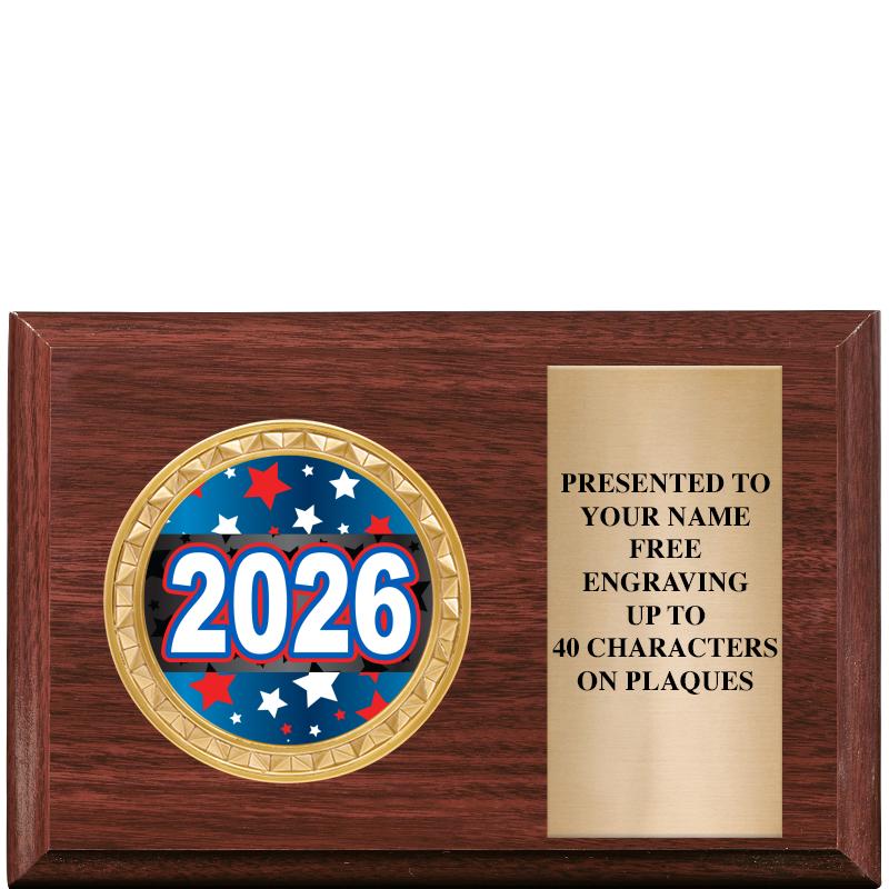 6" X 4" WOOD INSERT PLQ