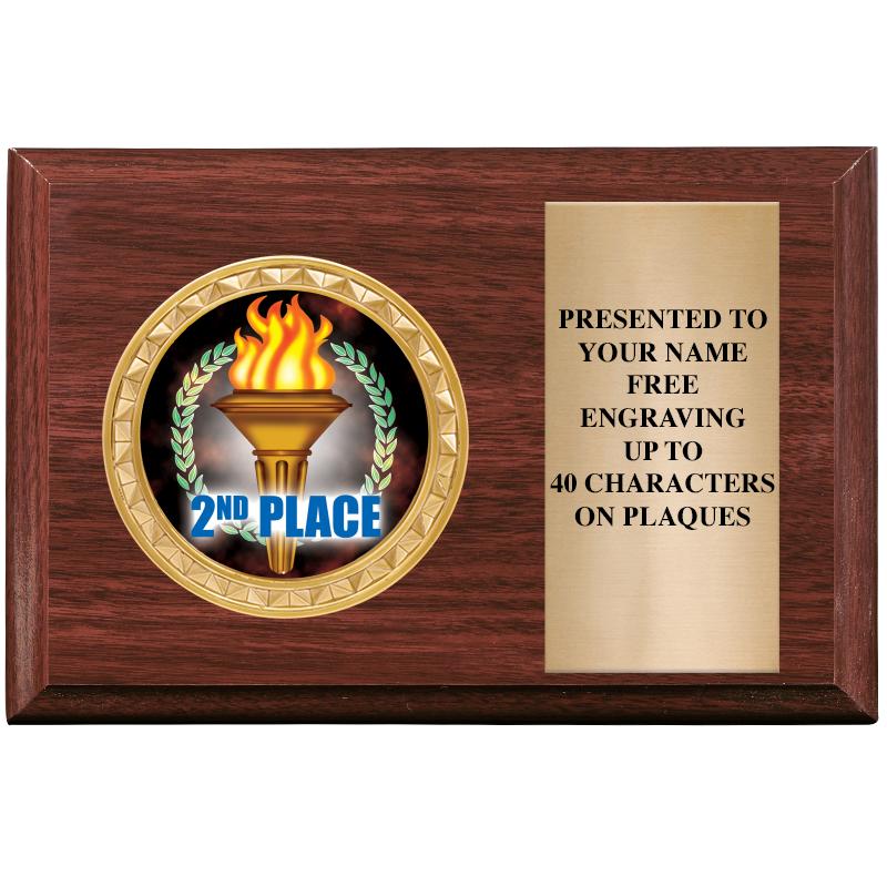 6" X 4" WOOD INSERT PLQ