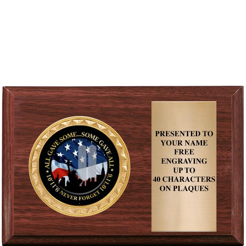 6" X 4" WOOD INSERT PLQ