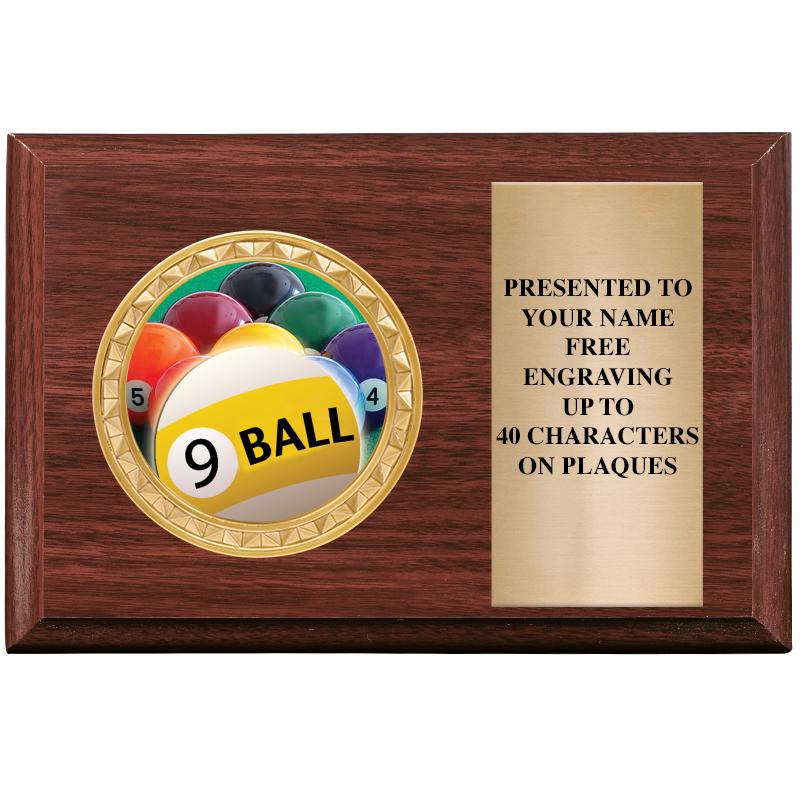 6" X 4" WOOD INSERT PLQ