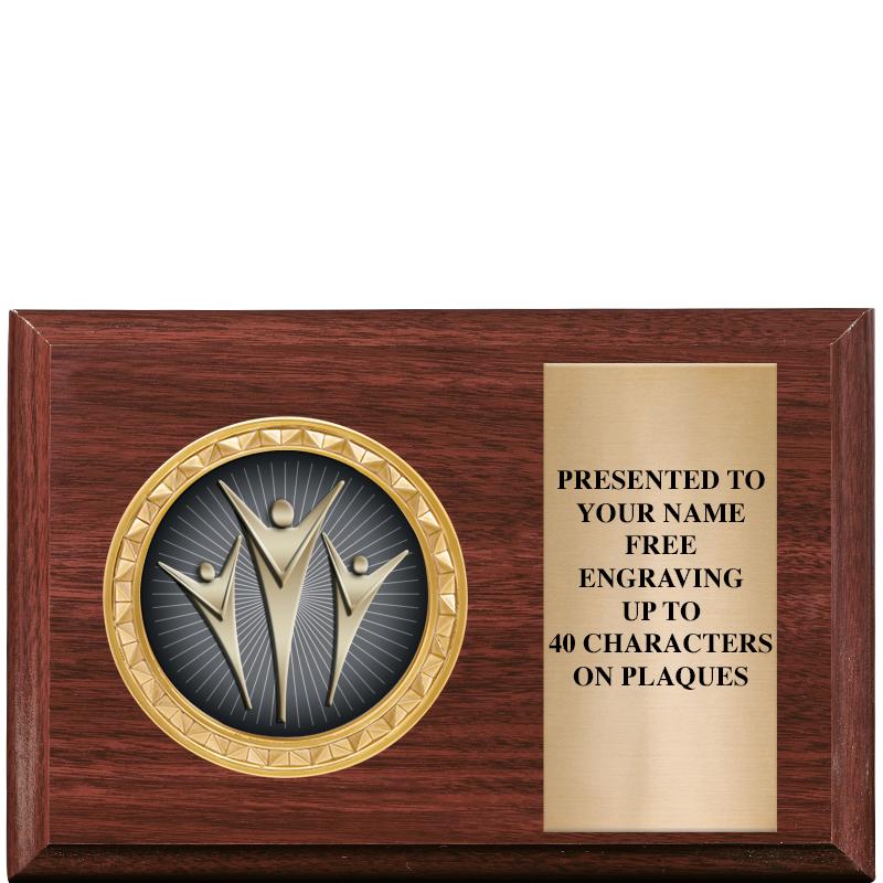 6" X 4" WOOD INSERT PLQ