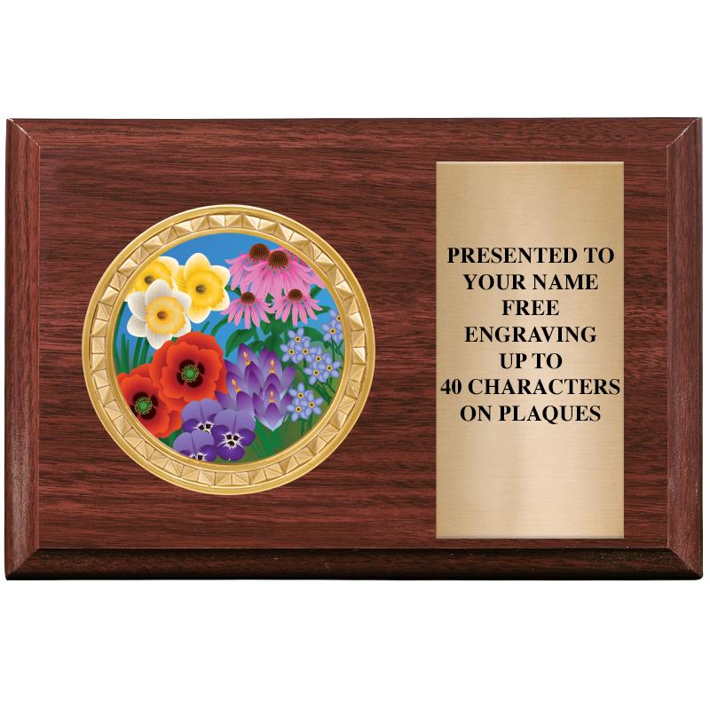 6" X 4" WOOD INSERT PLQ