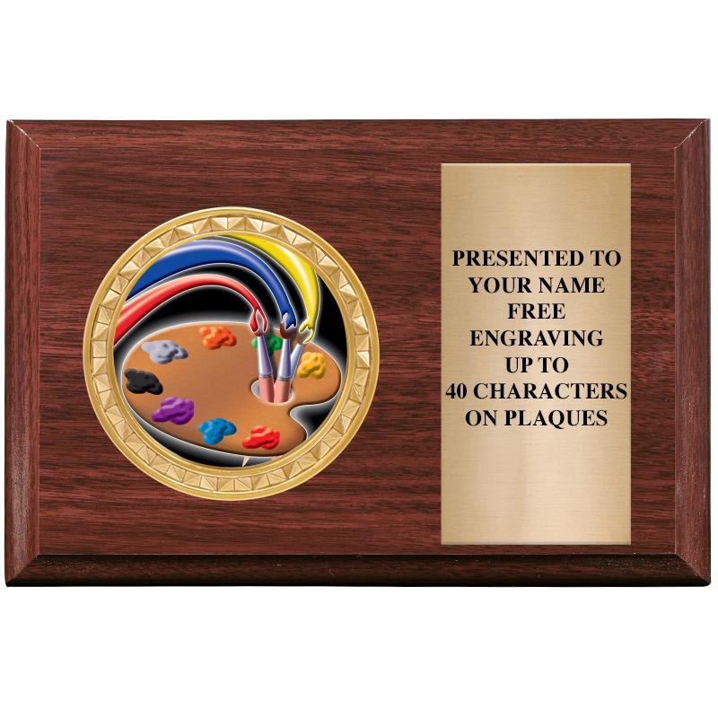 6" X 4" WOOD INSERT PLQ