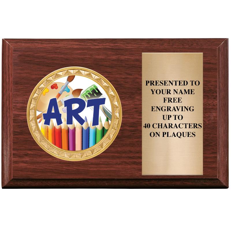 6" X 4" WOOD INSERT PLQ