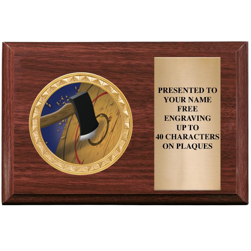 6" X 4" WOOD INSERT PLQ