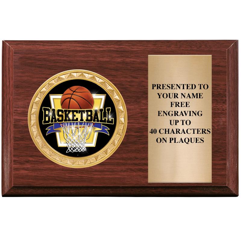 6" X 4" WOOD INSERT PLQ