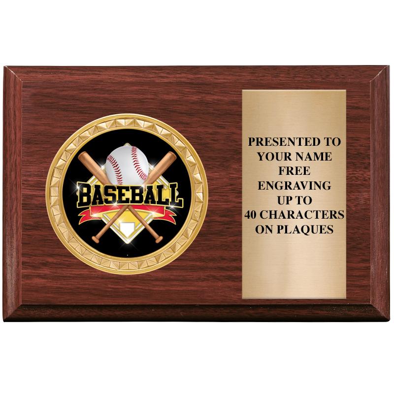 6" X 4" WOOD INSERT PLQ