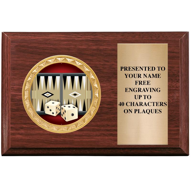 6" X 4" WOOD INSERT PLQ
