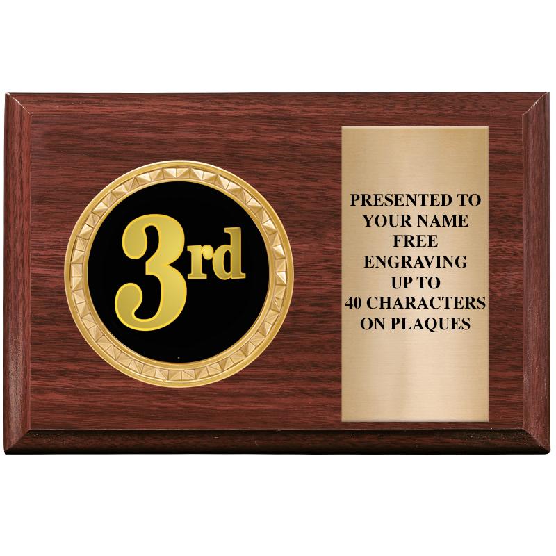 6" X 4" WOOD INSERT PLQ