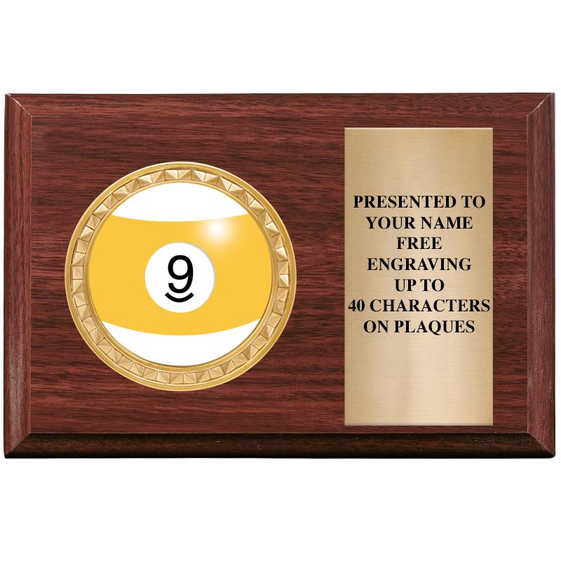 6" X 4" WOOD INSERT PLQ