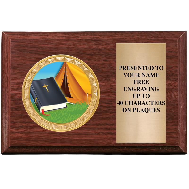 6" X 4" WOOD INSERT PLQ