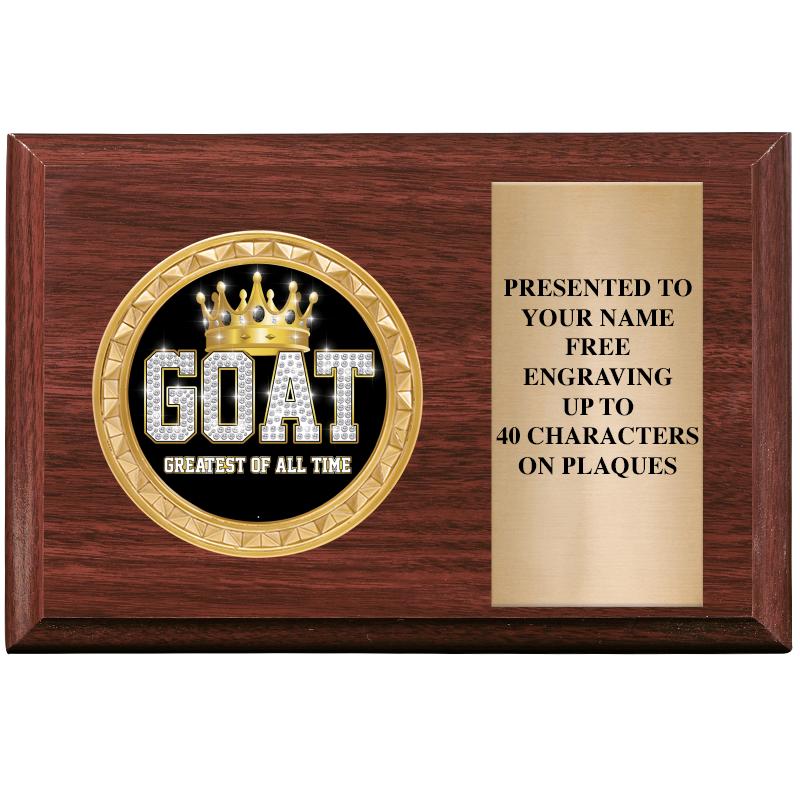6" X 4" WOOD INSERT PLQ